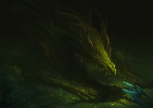 Grand Dragon de type forêt & Dragon Médian Mineur de type forêt