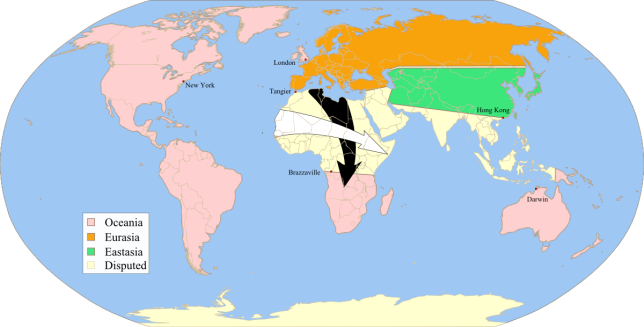 Carte du monde de 1984
